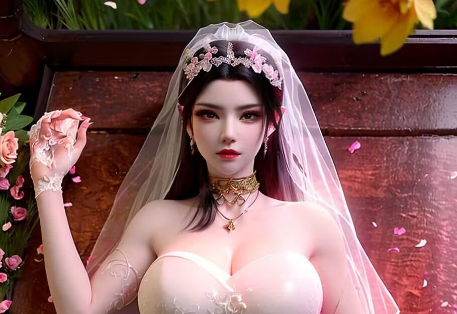 【七月免费浮力】F08 美杜莎-透视装-婚礼服 35P