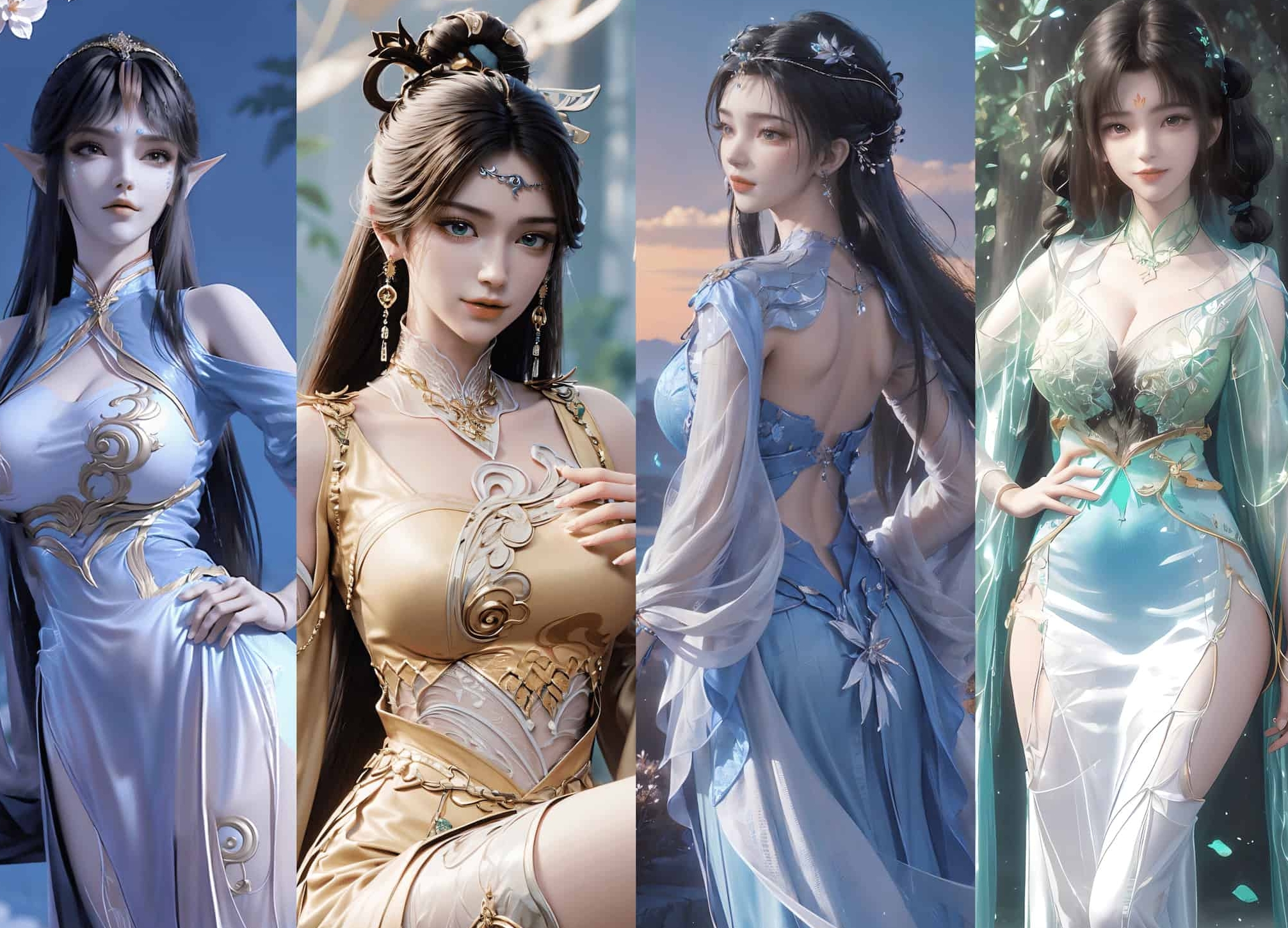 240621 凤清儿/金瓶儿/程灵&李慕婉 三组合集 1628P