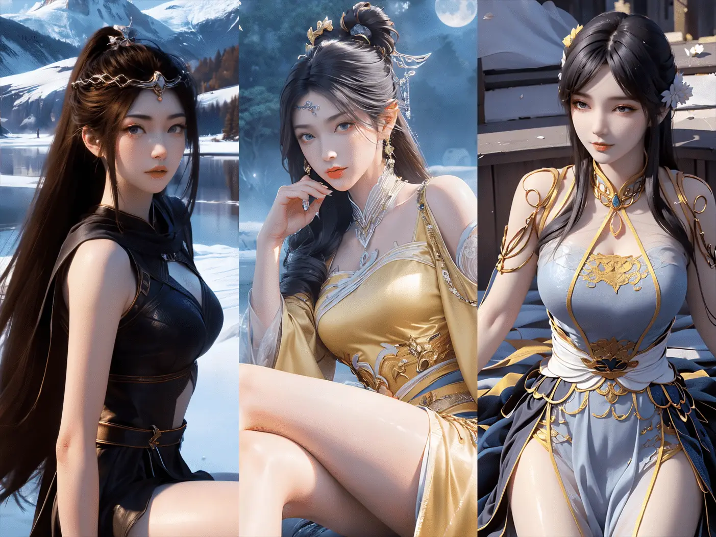 240823 元瑶/金瓶儿/柳菲 三组合集 1640P