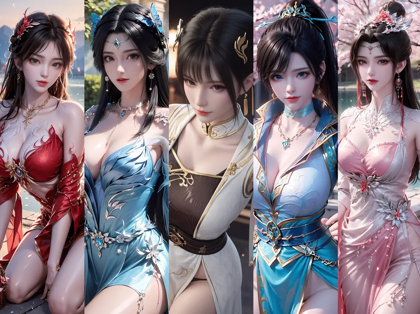 250404 火灵儿/姜立/青鳞丹晨/柳眉红蝶 四组合集 2279P