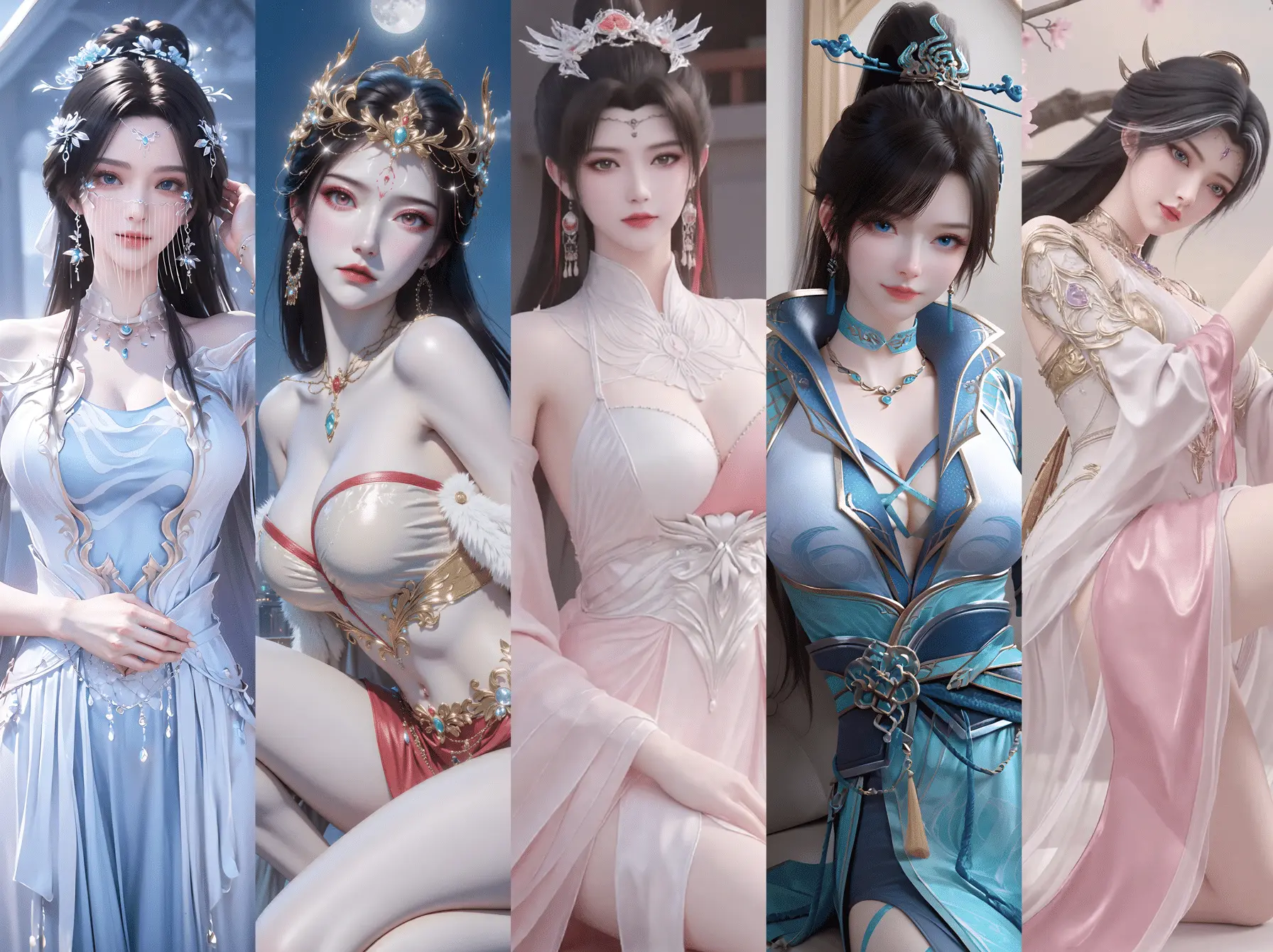 250503 安妙衣/柳眉红蝶/斗尊青鳞/魔女 四组合集 2119P