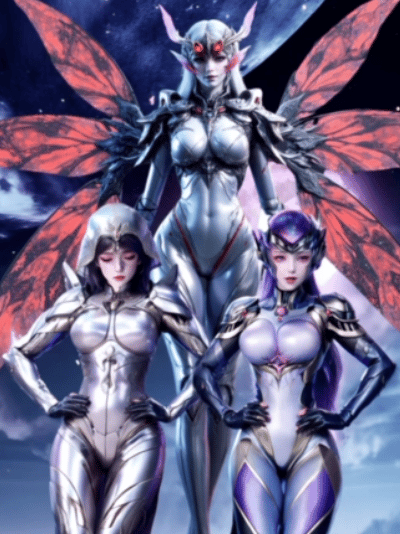 S011 吞噬星空幻灵王魅女小白三人柳眉魅姬 17P