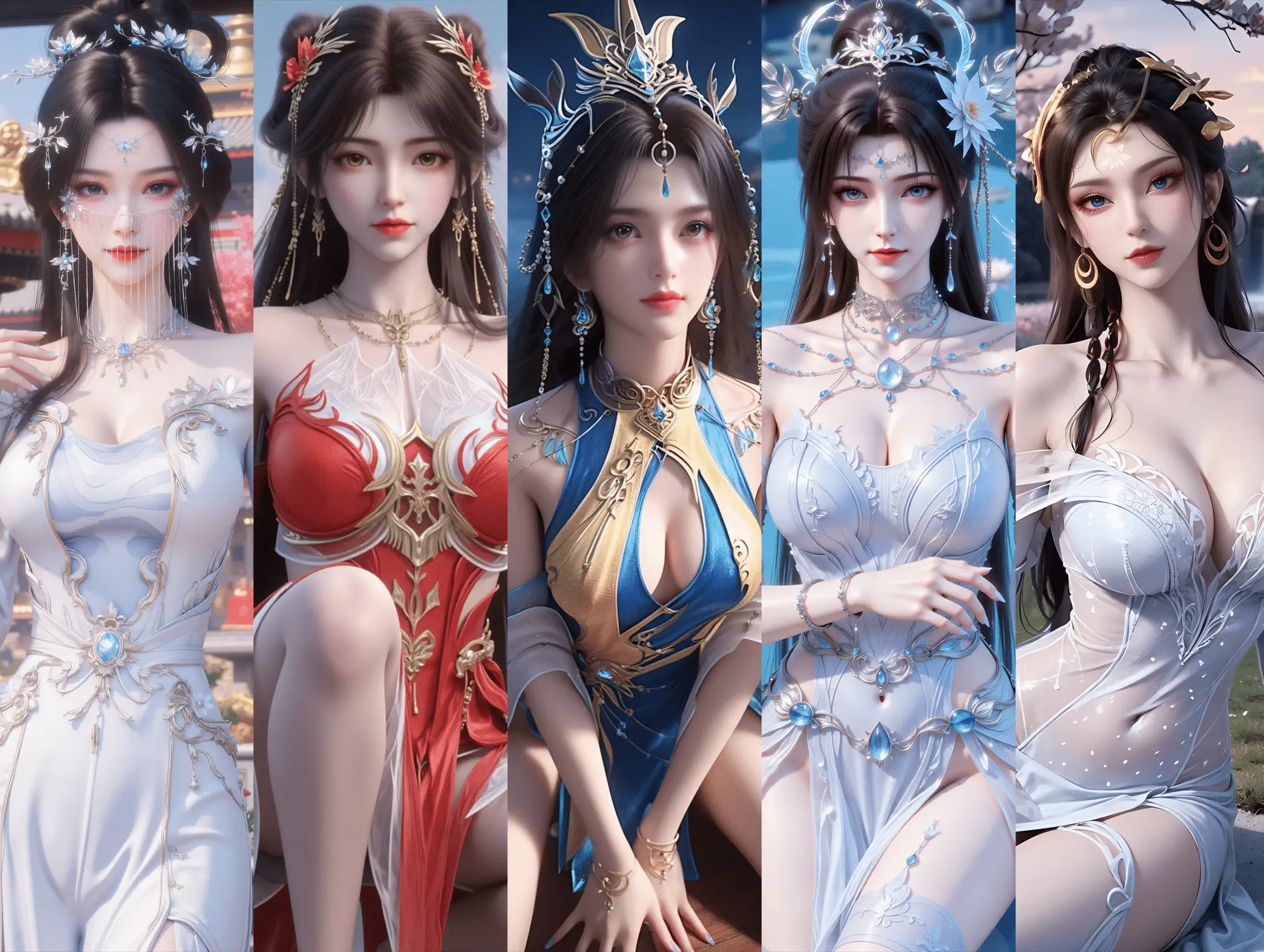 250728 安妙依/火灵儿/古凰邀月/柳眉魅姬 四组合集 2476P