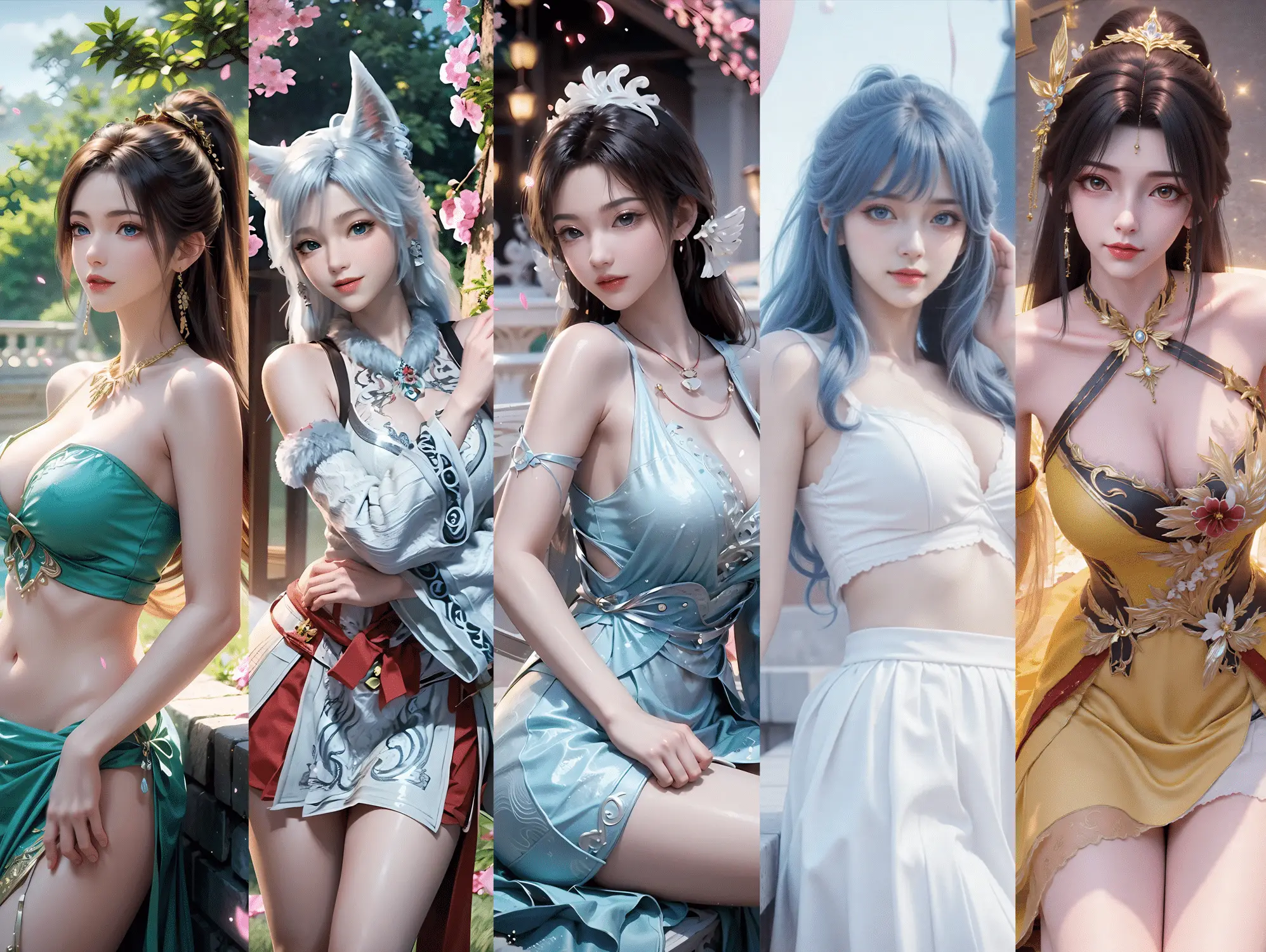 250824 慕沛灵银月/傅宋玉/王冬儿/王曦邀月 四组合集 2439P